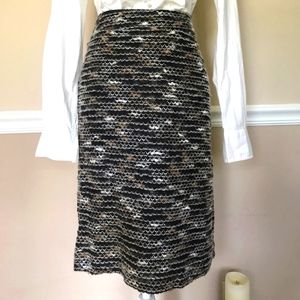 Sunny Leigh Wool Boucle High Waisted Pencil Skirt